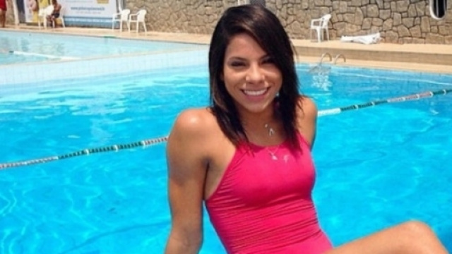 La tuffatrice brasiliana Ingrid Oliveira, protagonista di un litigio con la partner dal trampolino, Giovanna Pedroso