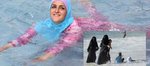 THE PATRIOT. - blogspot.com Muslim women at the beach