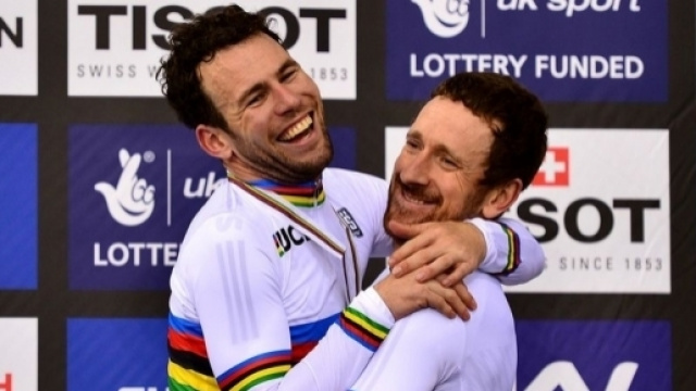 Bradley Wiggins e Mark Cavendish iridati del madison