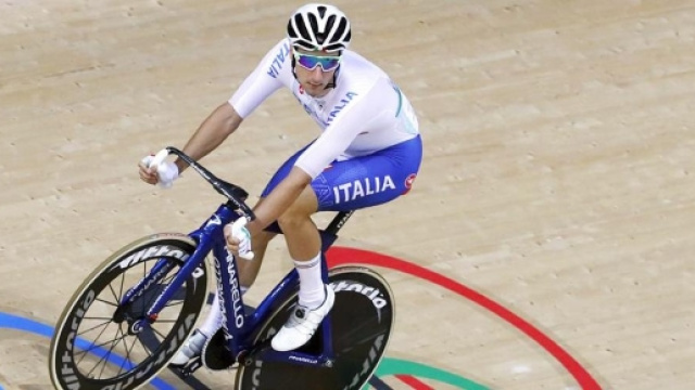 Il ciclista italiano Elia Viviani