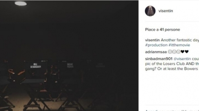 IT 2017, le sedie riservate ai sette fortunati sul set