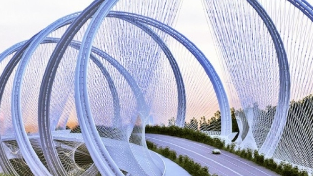 Il ponte San Shan, simbolo delle Olimpiadi invernali di Pechino 2022, accogli in s&eacute; l'essenza del simbolo olimpico.