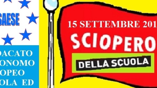 Il primo sciopero del nuovo anno scolastico