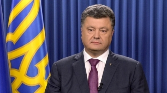 Il presidente ucraino, Petro Poroshenko