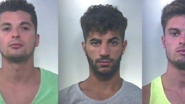 I tre italiani che hanno aggredito quattro egiziani.