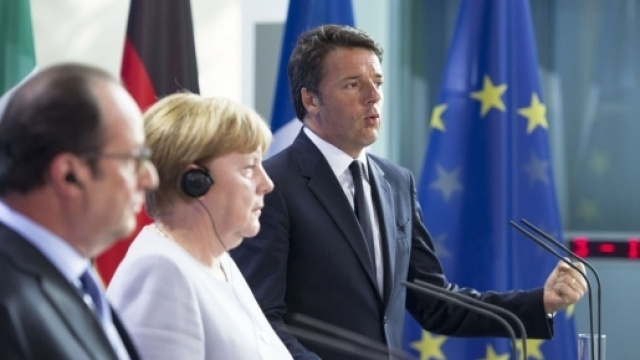 Hollande, Merkel, Renzi: colonne dell'UE post-Brexit
