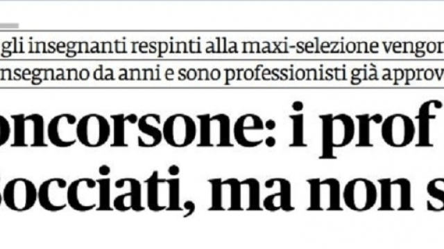 Ultime notizie scuola, gioved&igrave; 25 agosto 2016: docenti abilitati protestano 'Bocciati ma non somari'