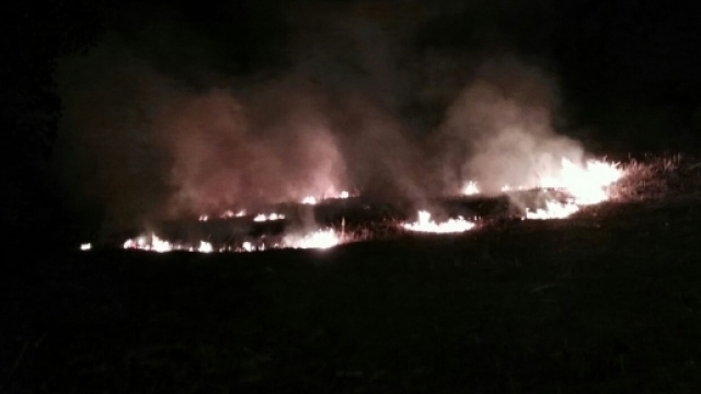 Foto dell'incedio a Torre del Greco