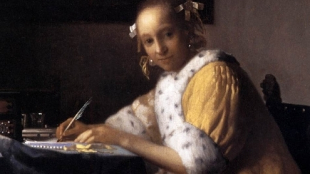 Vermeer, Donna che scrive una lettera