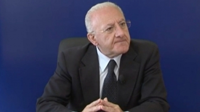 Il presidente della Regione Campania Vincenzo De Luca