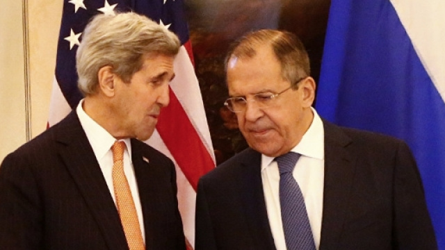 Il segretario di Stato americano, John Kerry, ed il ministro degli esteri russo, Sergeij Lavrov