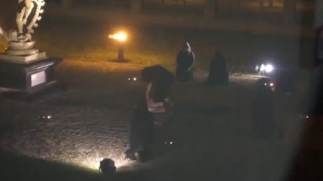 Immagine estrapolata dal video del presunto sacrificio