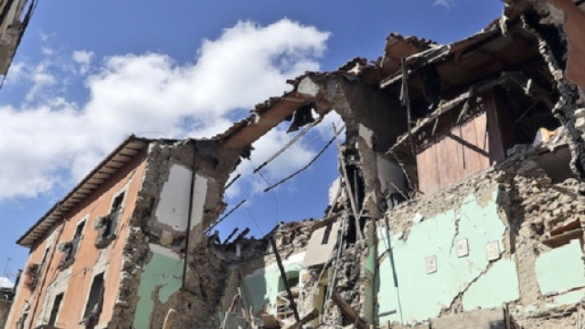 Una delle tante case di Amatrice distrutta dal terremoto del 24 agosto