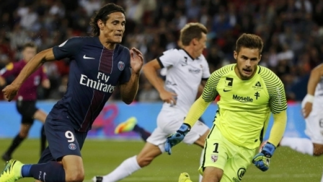 Edinson Cavani, in maglia PSG.