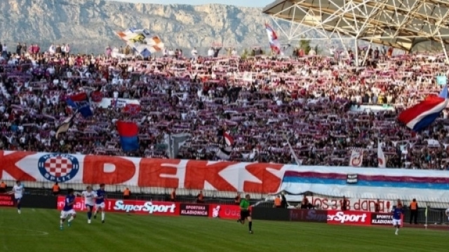 I tifosi della squadra dell'Hajduk Spalato