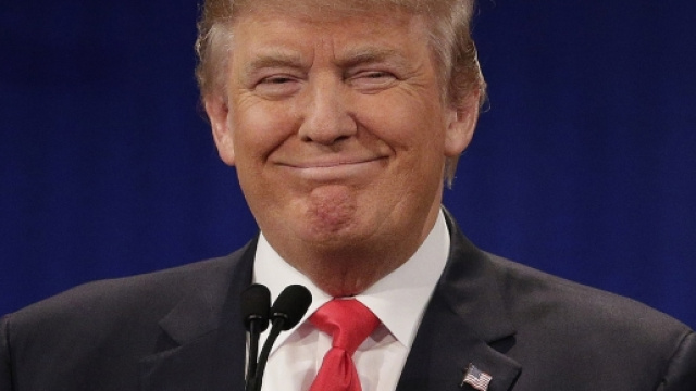 Donald Trump in una conferenza repubblicana.