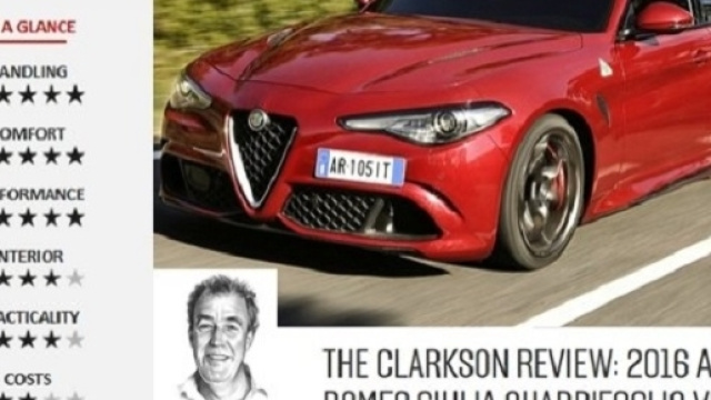 Jeremy Clarkson: meglio Alfa Romeo Giulia Quadrifoglio o Bmw Serie 3?
