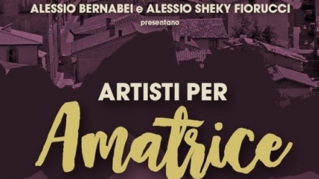 Artisti per Amatrice- locandina evento