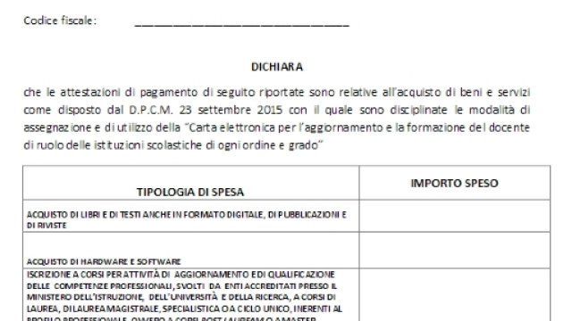 Come rendicontare i 500 &euro; del bonus 2015/16: il modello A e i controlli del Ministero.