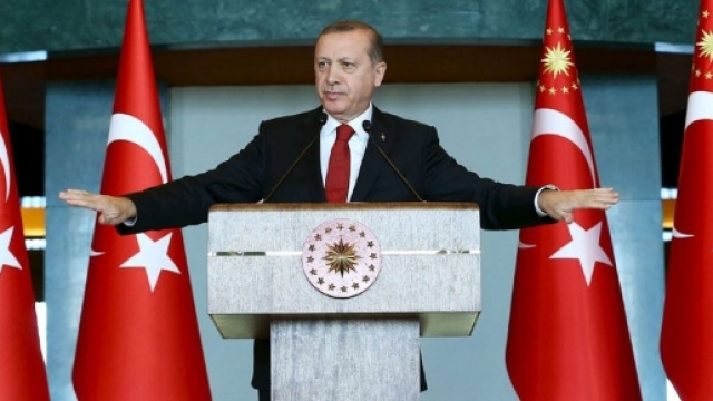 Il Presidente turco Recep Tayyip Erdoğan.