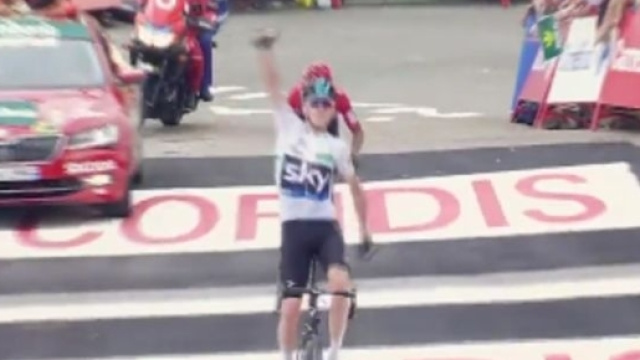 La vittoria di Froome a Pena Cabarga