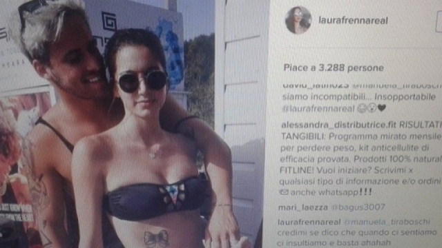 Laura Frenna posa con il modello David su Instagram