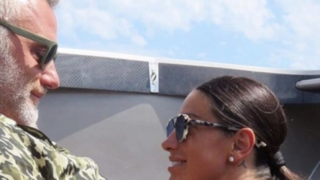 Gianluca Vacchi con la fidanzata Giorgia Gabriele