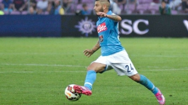 Lorenzo Insigne con la maglia del Napoli.
