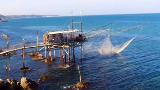 Un trabocco sulla costa abruzzese