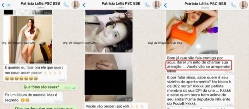 Mensagens e fotos enviadas por Patr&iacute;cia foram divulgadas