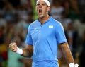 Del Potro dio la nota en Río de Janeiro