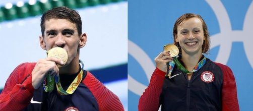 Phelps y Ledecky en lo m&aacute;s alto del podio