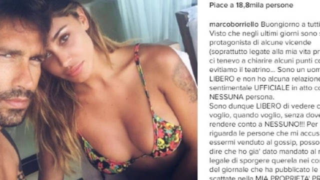 Gossip news Belen e Marco Borriello