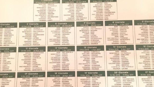 Nasce la Serie B 2016/2017: definiti gli anticipi