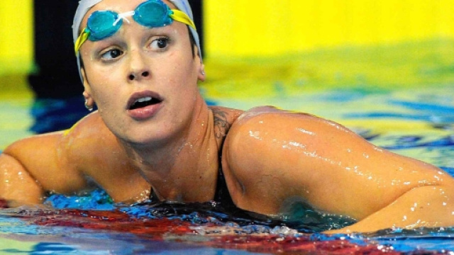 La nuotatrice italiana Federica Pellegrini
