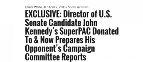 Lamar White, Jr. investigates federal fundraising tactics of John Kennedy. Source: http://www.cenlamar.com