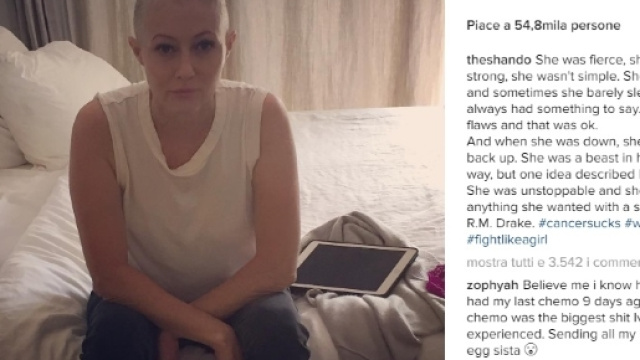 Shannen Doherty e la lettera su Instagram sa di addio.