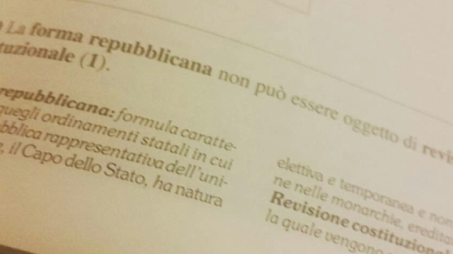 Art. 139 Costituzione italiana