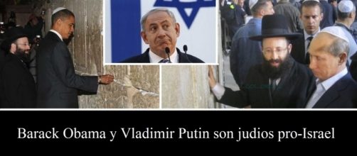 Putin y Obama mostrando su servidumbre incondicional.