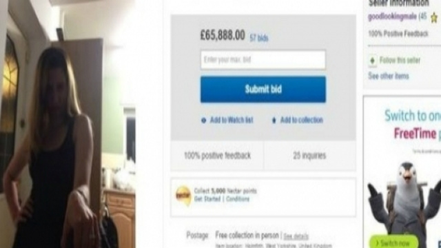 Mette in vendita la moglie su Ebay