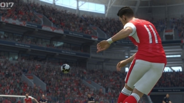 Ozil in azione in PES 2017 (Arsenal)