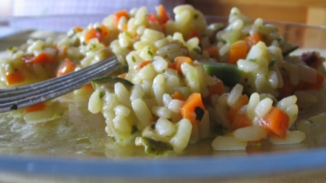 Riso gratinato alle verdure, gustoso!