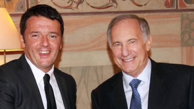 L'ambasciatore Usa John Phillips e Matteo Renzi.