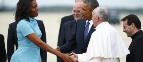 La llegada del Papa a los Estados Unidos