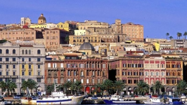 Scorcio della citt&agrave; di Cagliari
