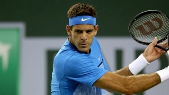 Juan Martin Del Potro, vincitore nel suo match d'esordio