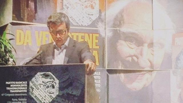 Amnistia e indulto, il ministro Orlando al congresso dei radicali, foto dalla sua pagina Facebook