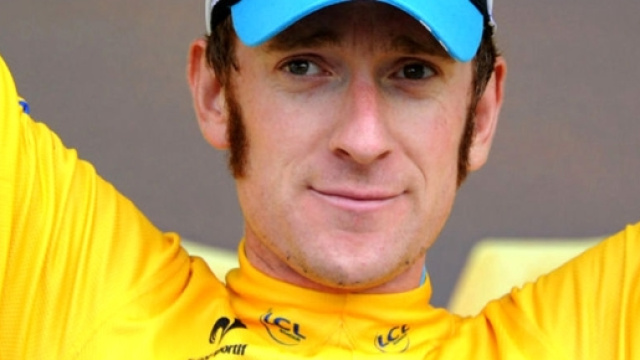 Bradley Wiggins in maglia gialla