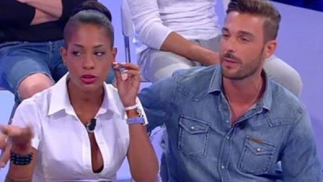 Georgette Polizzi e Davide Tresse negli studi di "Uomini e Donne"