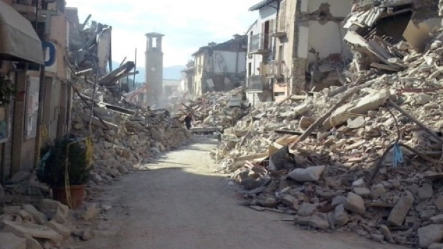 Amatrice dopo il terremoto di agosto